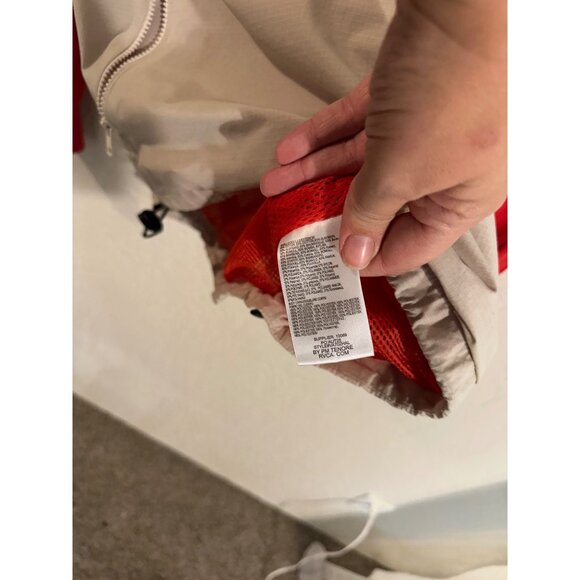 RVCA Hallihan II Green & Red Hooded Rain Jacket - Picture 11 of 13